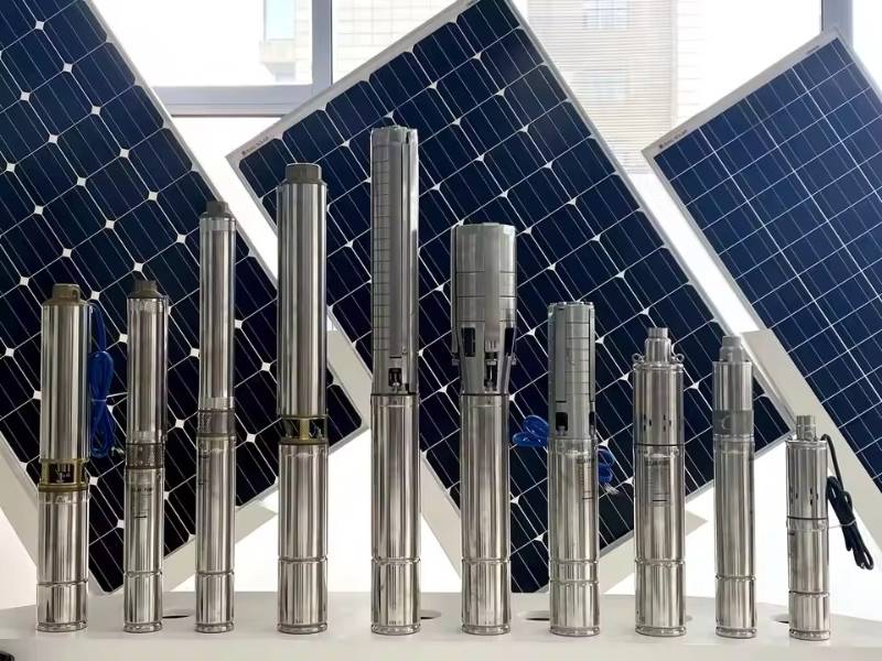 DiffulFactory Three Phase High Pressure Solar Water Pump 750W 48V/72V Submersible Irrigation Deep 100% Copper Wire