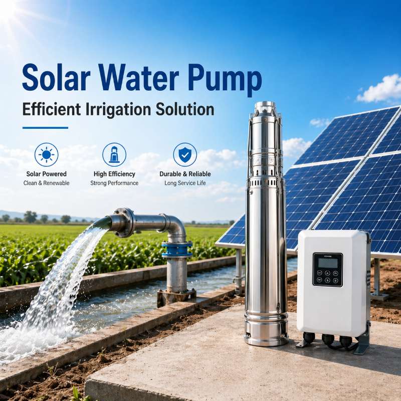 Silent Solar Water Pumps 0.5KW 0.75KW for Villa Courtyard Garden