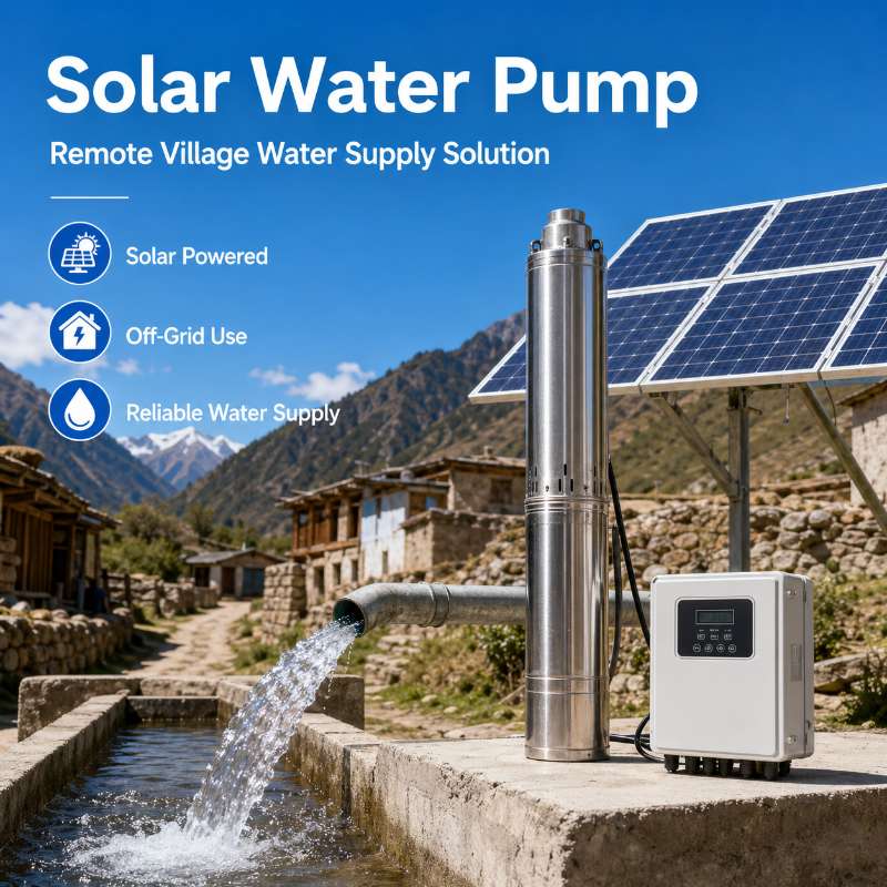 Off Grid Solar Water Pumps 2.2KW 3KW for Remote Mountain Village