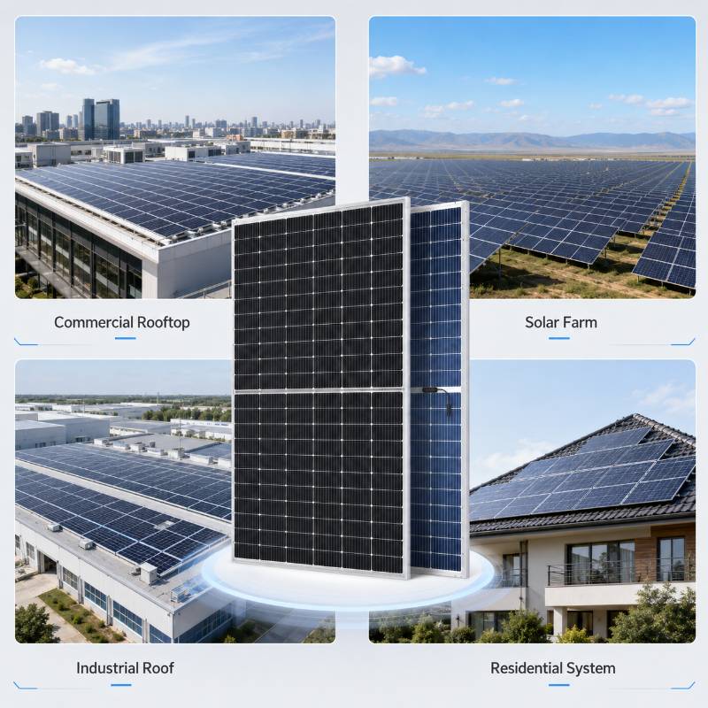 Monocrystalline Mono Solar Panels 450W 550W for Home Hybrid PV System