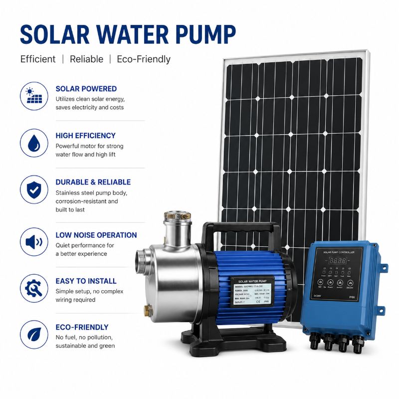 Sand Resistant Heavy Duty Solar Water Pumps 5.5KW 7.5KW for Mining Construction Site