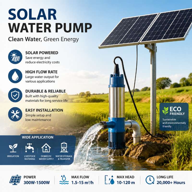 Anti-Corrosion Solar Water Pumps 3KW 5.5KW for Island Remote Area Water Project