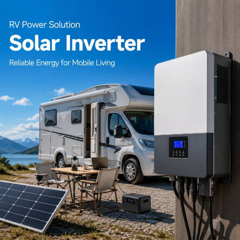 Compact Portable Hybrid Solar Inverters 2KW 3KW 4KW RV Yacht Marine Off Grid Power