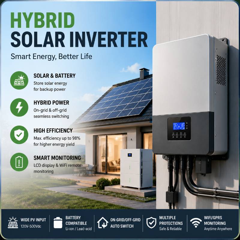 Grid Forming Hybrid Solar Inverters 10KW 15KW 20KW Community Off-grid Microgrid Project